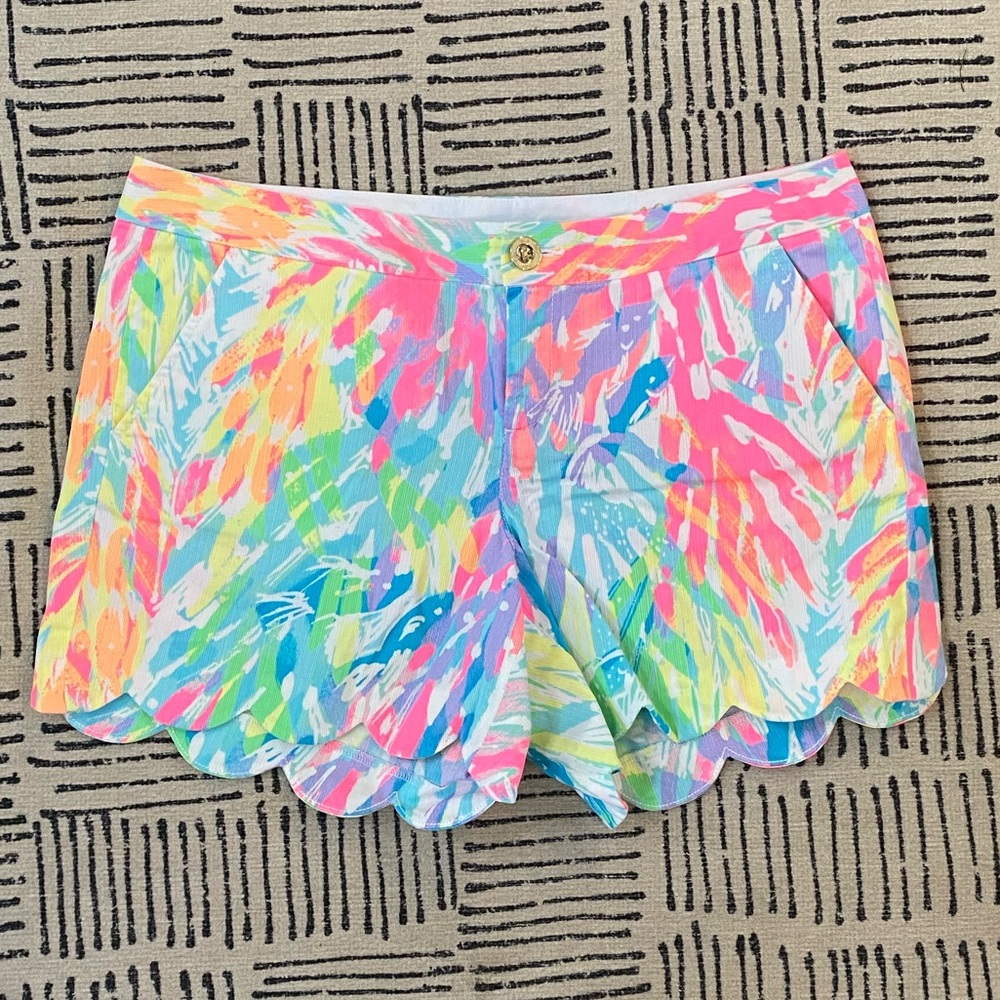 Lilly Pulitzer Multicolor Scallop Hem Printed Women’s Shorts